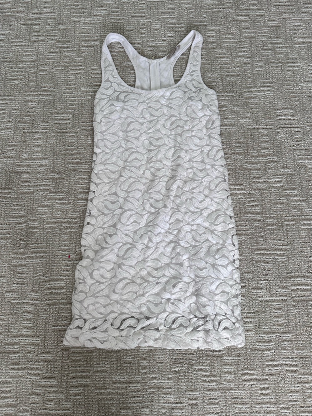 Banana Republic White Lace Mini Dress
